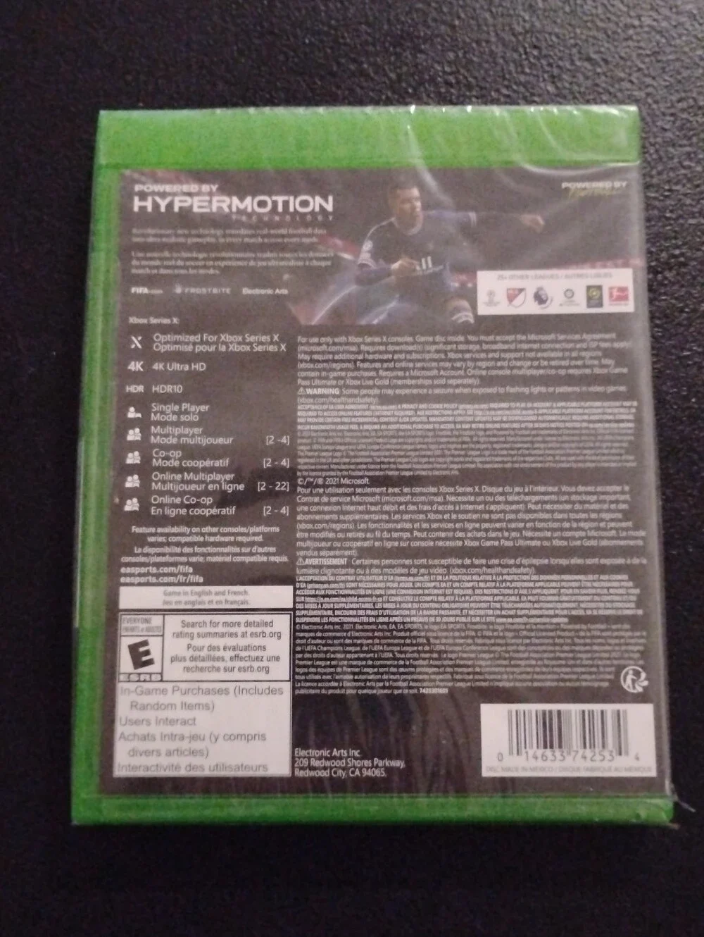 FIFA 22 (Xbox Series X) Brand New Factory Sealed - EA Sports HyperMotion